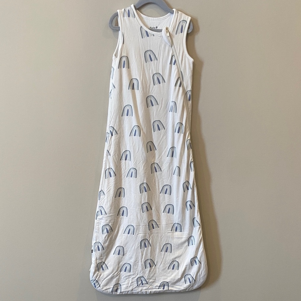 Kyte BABY White and Blue rainbow Sleep Sack